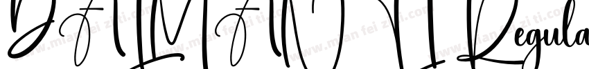 DALMANTI Regular字体转换